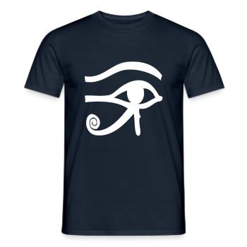 Third Eye-Eye Horus Pineal Gland T-Shirt - Men's T-Shirt - navy - Front - AI Model Male 178 light (178cm)