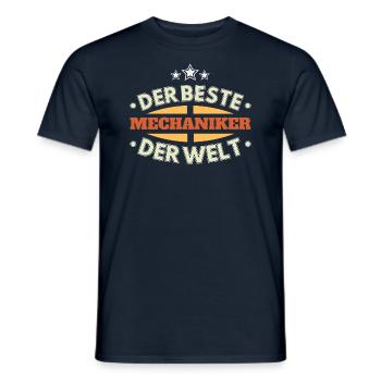Der Beste Mechaniker der Welt - Männer T-Shirt - Navy - Vorne - AI Model Male 178 light (178cm)