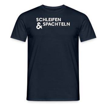 Cosplay: Schleifen & Spachteln für das Kostüm! - Männer T-Shirt - Navy - Vorne - AI Model Male 178 light (178cm)