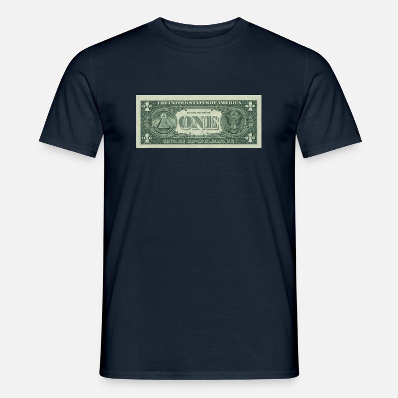 One Dollar Bill. Ein Dollar Schein - Männer T-Shirt - Navy