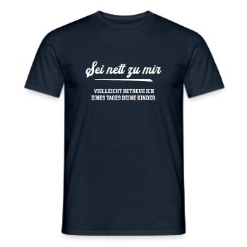 Kindergärtnerin Erzieherin Erzieher Geschenk Kind - Männer T-Shirt - Navy - Vorne - AI Model Male 178 light (178cm)