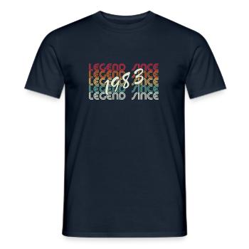 legend since 1983 - Männer T-Shirt - Navy - Vorne - AI Model Male 178 light (178cm)