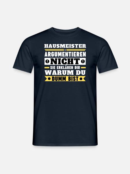Caretakers don't argue - Men's T-Shirt - navy