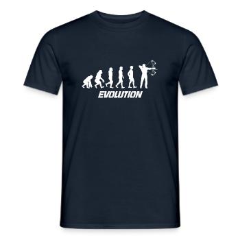 Evolution chasse - T-shirt homme - marine - Devant - AI Model Male 178 light (178cm)