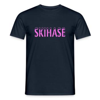 Skihase - Männer T-Shirt - Navy - Vorne - AI Model Male 178 light (178cm)