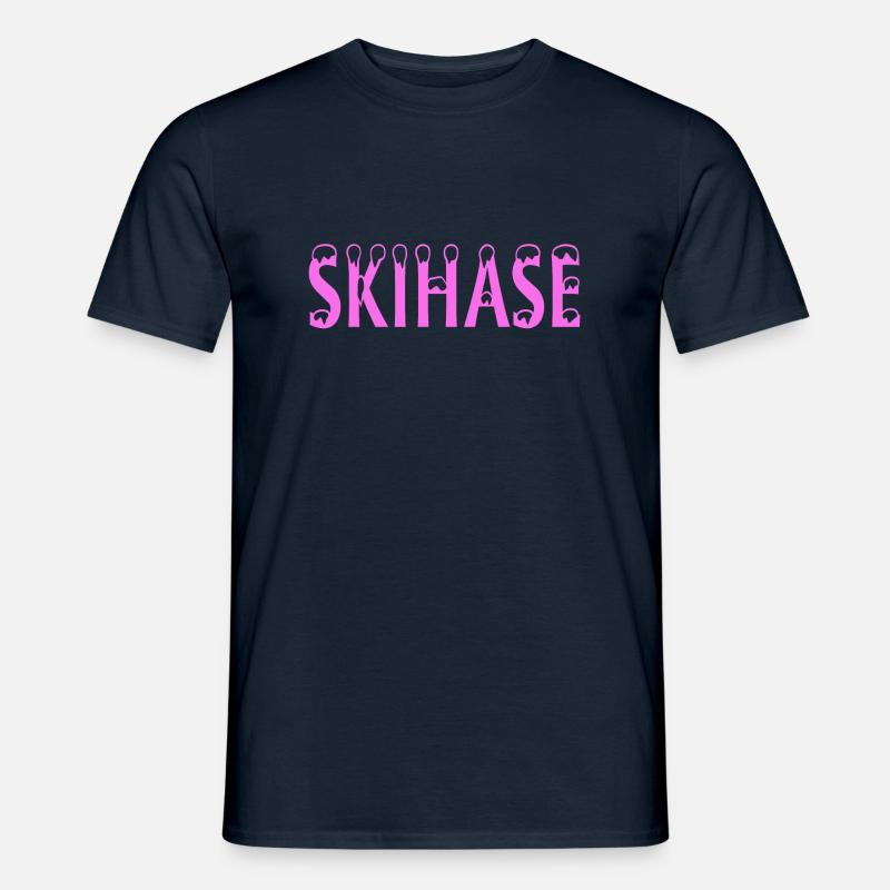 Skihase - Männer T-Shirt - Navy