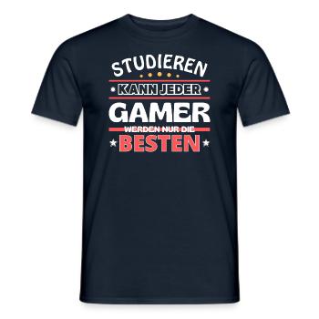 Nur die Besten werden Gamer - Männer T-Shirt - Navy - Vorne - AI Model Male 178 light (178cm)