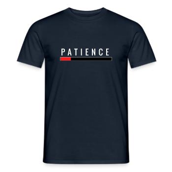 patience - T-shirt homme - marine - Devant - AI Model Male 178 light (178cm)