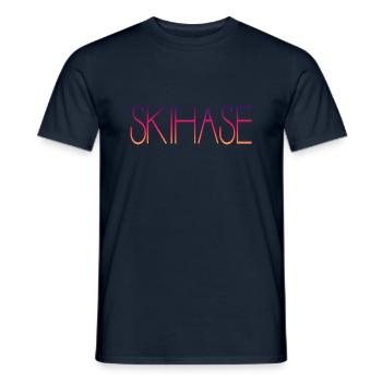 Skihase - Männer T-Shirt - Navy - Vorne - AI Model Male 178 light (178cm)