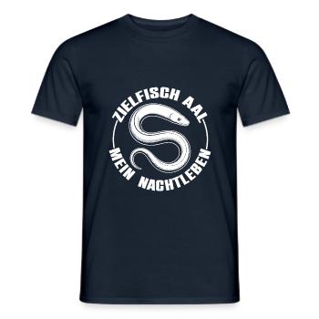 Aal angeln - mein Nachtleben - Männer T-Shirt - Navy - Vorne - AI Model Male 178 light (178cm)