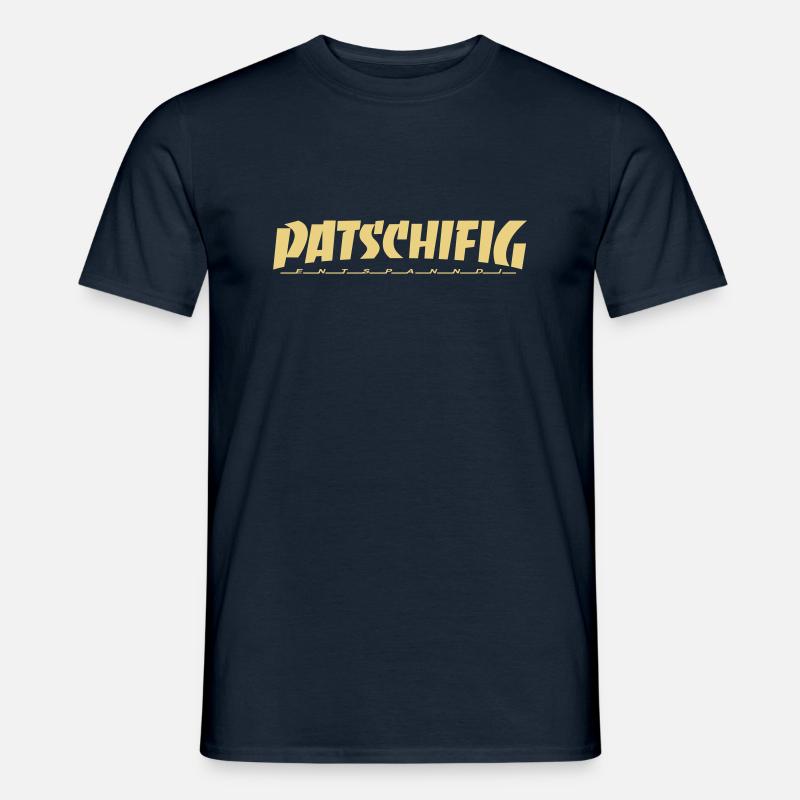 PATSCHIFIG - gemütlich please - Männer T-Shirt - Navy