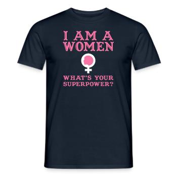 Internationaler Frauentag - 8. März - Geschenkidee - Männer T-Shirt - Navy - Vorne - AI Model Male 178 light (178cm)