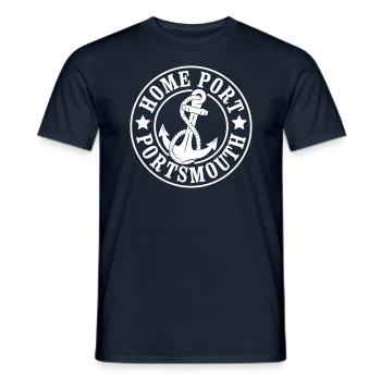Portsmouth - Men's T-Shirt - navy - Front - AI Model Male 178 light (178cm)