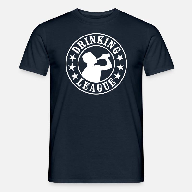 Drinking League - Männer T-Shirt - Navy