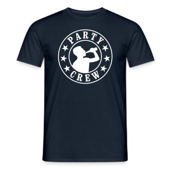 Party Crew - Männer T-Shirt - Navy - Vorne - AI Model Male 178 light (178cm)