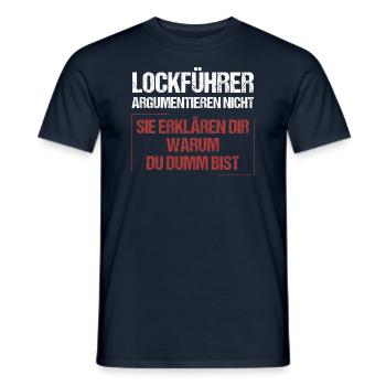 Les dirigeants de leurre ne discutent pas - T-shirt homme - marine - Devant - AI Model Male 178 light (178cm)