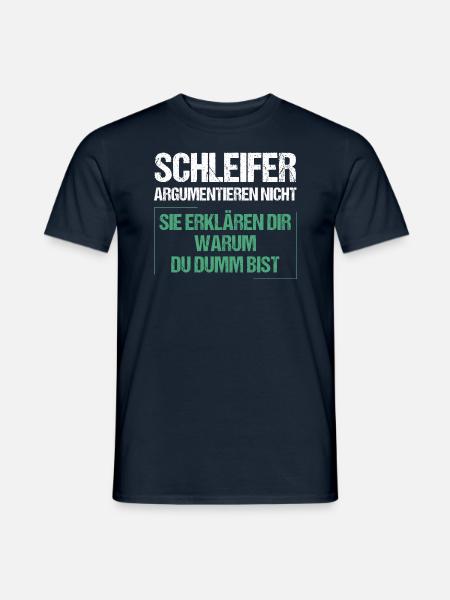 Grinders don't argue - Men's T-Shirt - navy