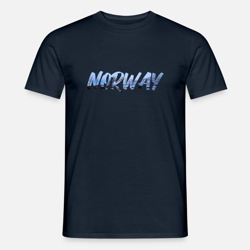 Norway Mountain - Männer T-Shirt - Navy