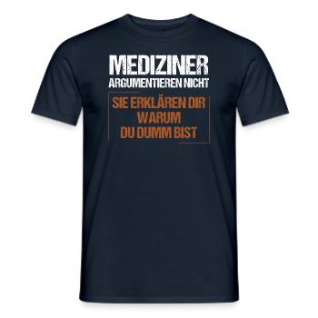 Les professionnels de la santé ne discutent pas - T-shirt homme - marine - Devant - AI Model Male 178 light (178cm)