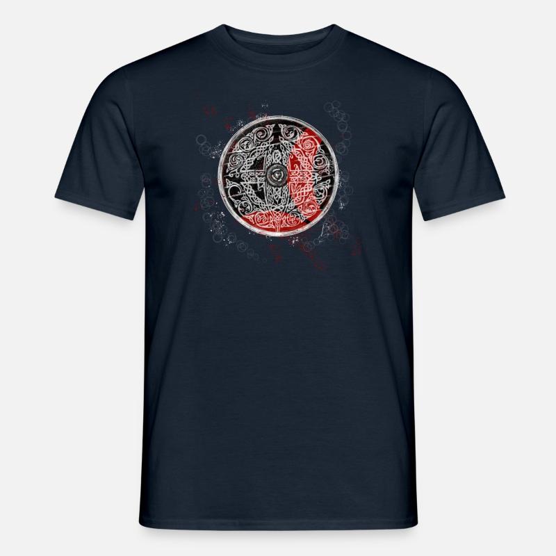 Round Shield - Männer T-Shirt - Navy
