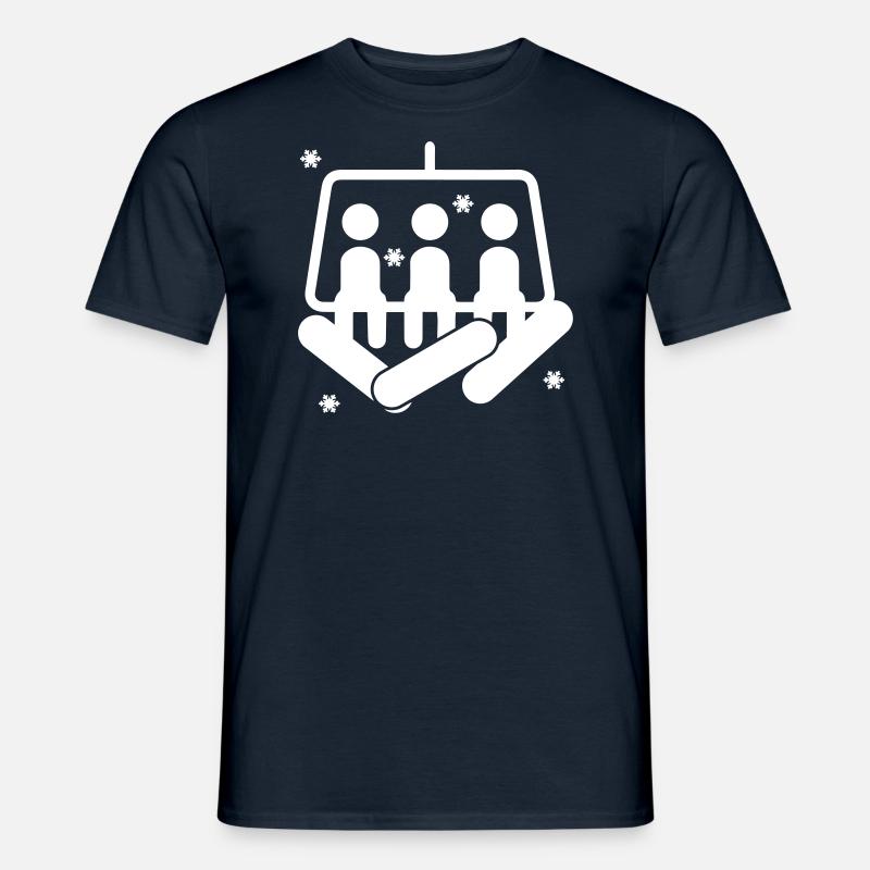 Snowboard - Männer T-Shirt - Navy