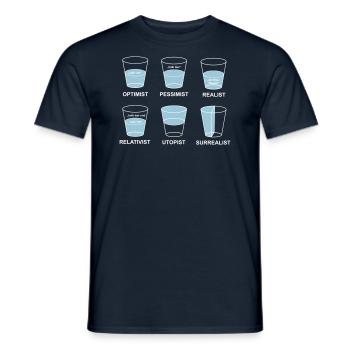 perspektive - Männer T-Shirt - Navy - Vorne - AI Model Male 178 light (178cm)