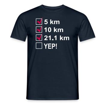 Marathon - T-shirt homme - marine - Devant - AI Model Male 178 light (178cm)