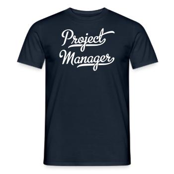 Chef de projet - T-shirt homme - marine - Devant - AI Model Male 178 light (178cm)