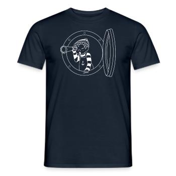 sailor the son - Men's T-Shirt - navy - Front - AI Model Male 178 light (178cm)