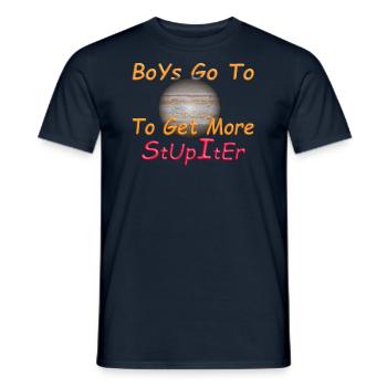 Boys go to Jupiter - Männer T-Shirt - Navy - Vorne - AI Model Male 178 light (178cm)