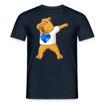 Capybara Autism Signs Creating Awareness - T-shirt homme - marine - Devant - AI Model Male 178 light (178cm)