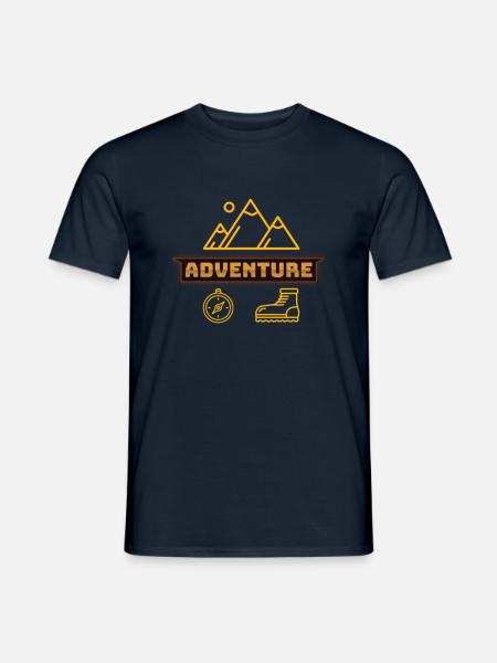 Abenteuer - Männer T-Shirt - Navy