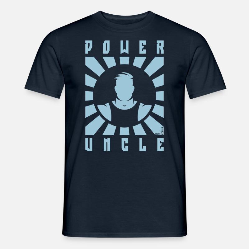 Power Uncle (Rays / White) - Men's T-Shirt - navy