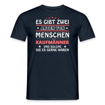 Merchants Gift - Two Types of... Design - Men's T-Shirt - navy - Front - AI Model Male 178 light (178cm)