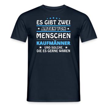 Cadeau Marchands - Deux Types de... Concevoir - T-shirt homme - marine - Devant - AI Model Male 178 light (178cm)