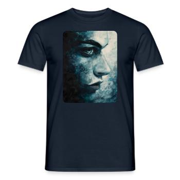 L’aspect clair - T-shirt homme - marine - Devant - AI Model Male 178 light (178cm)