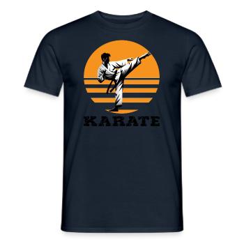 Karate - Männer T-Shirt - Navy - Vorne - AI Model Male 178 light (178cm)