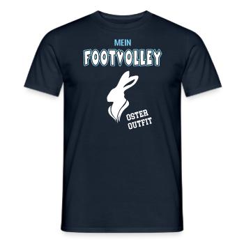 Footvolley Oster Outfit Footvolleyspieler Ostern - Männer T-Shirt - Navy - Vorne - AI Model Male 178 light (178cm)
