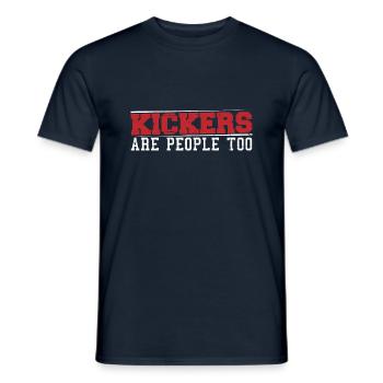 Kickers Are People Too 13 - Männer T-Shirt - Navy - Vorne - AI Model Male 178 light (178cm)