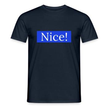 Nice! - Men's T-Shirt - navy - Front - AI Model Male 178 light (178cm)
