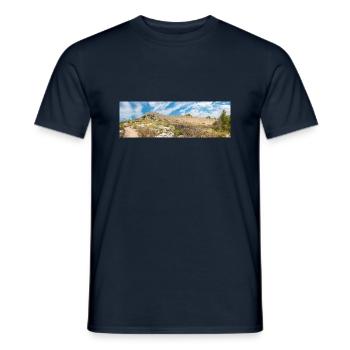 The Wall of Oštrica (Bedem Grebastica) Croatia - Men's T-Shirt - navy - Front - AI Model Male 178 light (178cm)
