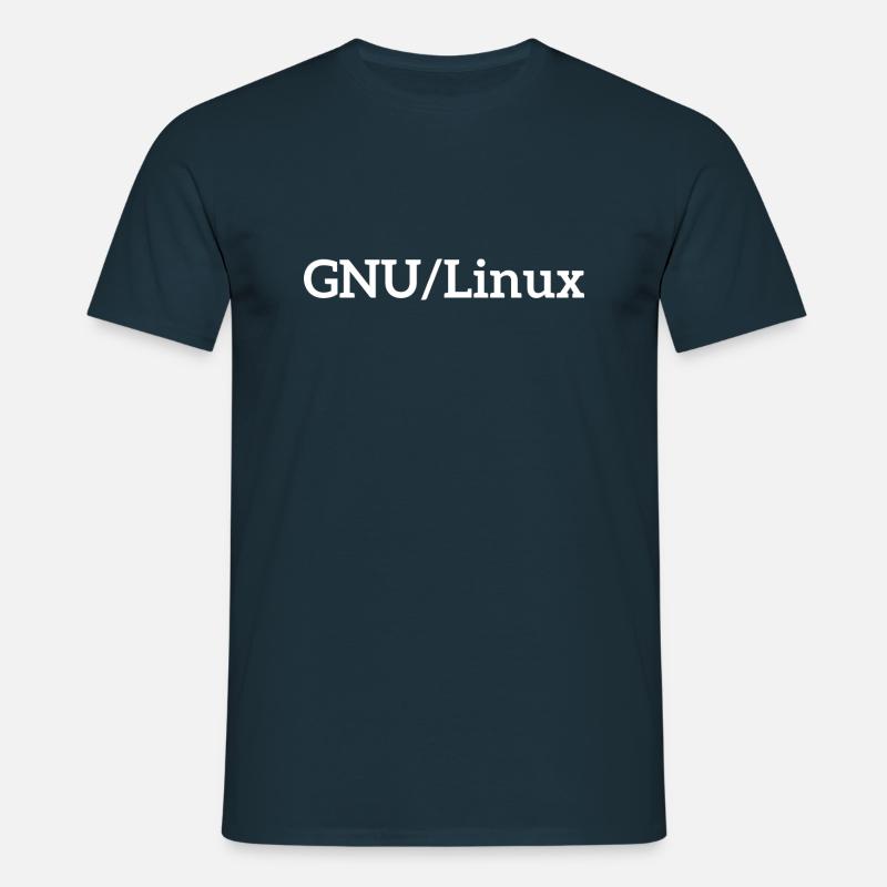 Linux - Männer T-Shirt - Navy