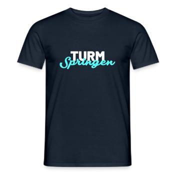 Turmspringen logo - Männer T-Shirt - Navy - Vorne - AI Model Male 178 light (178cm)