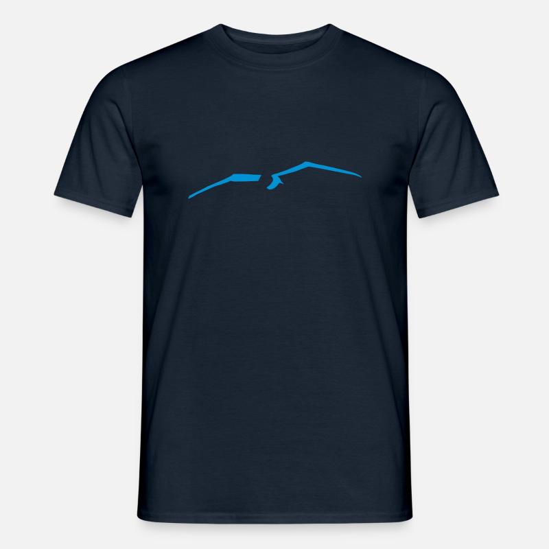 Anker Möwe Segler Vogel Albatros Seemöwe Strand - Männer T-Shirt - Navy