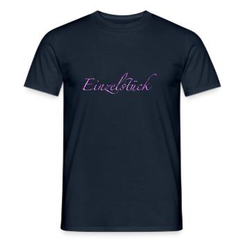 Einzelstück - Männer T-Shirt - Navy - Vorne - AI Model Male 178 light (178cm)