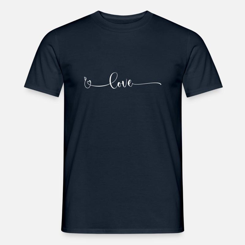 statement „love“ - Männer T-Shirt - Navy