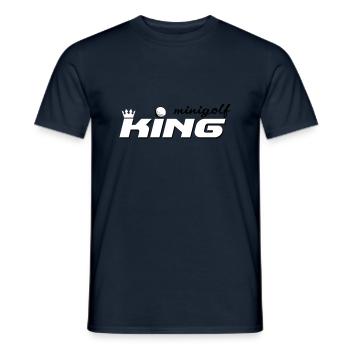 Minigolf King - Männer T-Shirt - Navy - Vorne - AI Model Male 178 light (178cm)
