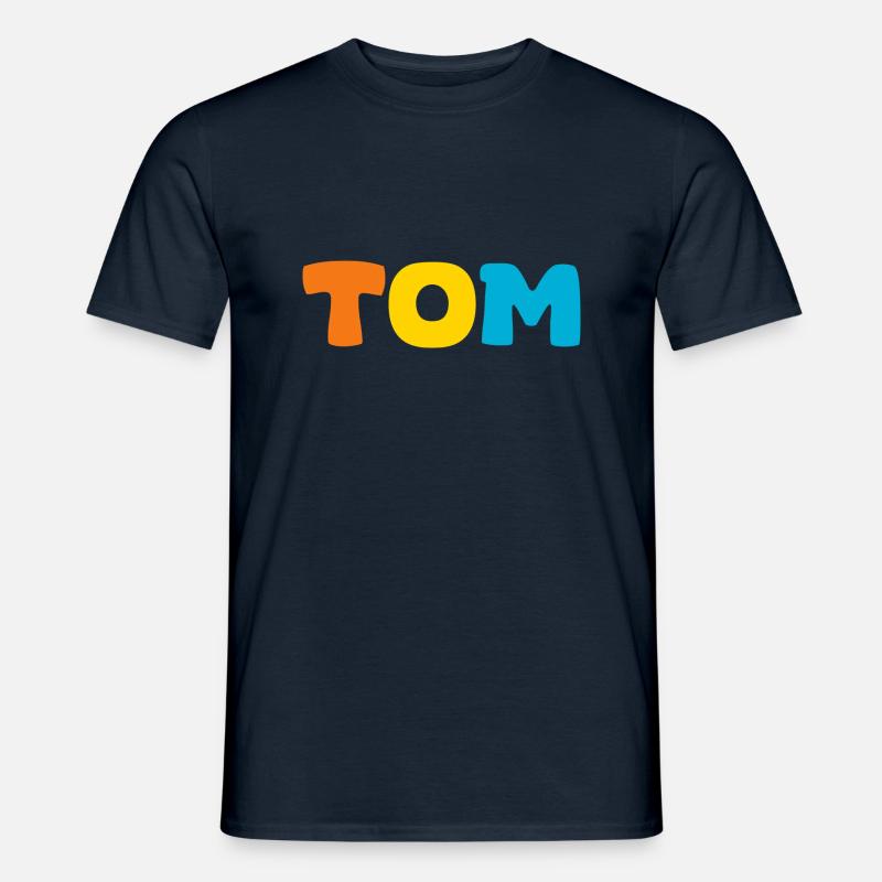 Name - Tom - Männer T-Shirt - Navy