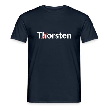 Torsten nicht Thorsten - Männer T-Shirt - Navy - Vorne - AI Model Male 178 light (178cm)