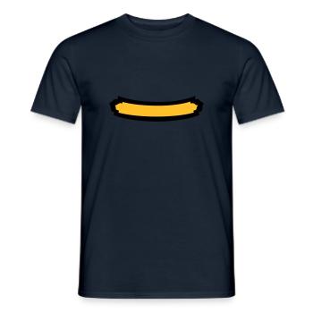 ecusson 2col - T-shirt homme - marine - Devant - AI Model Male 178 light (178cm)